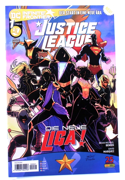 Justice League Comic (Restart 2022) Nr. 1: Die neue Liga von Panini